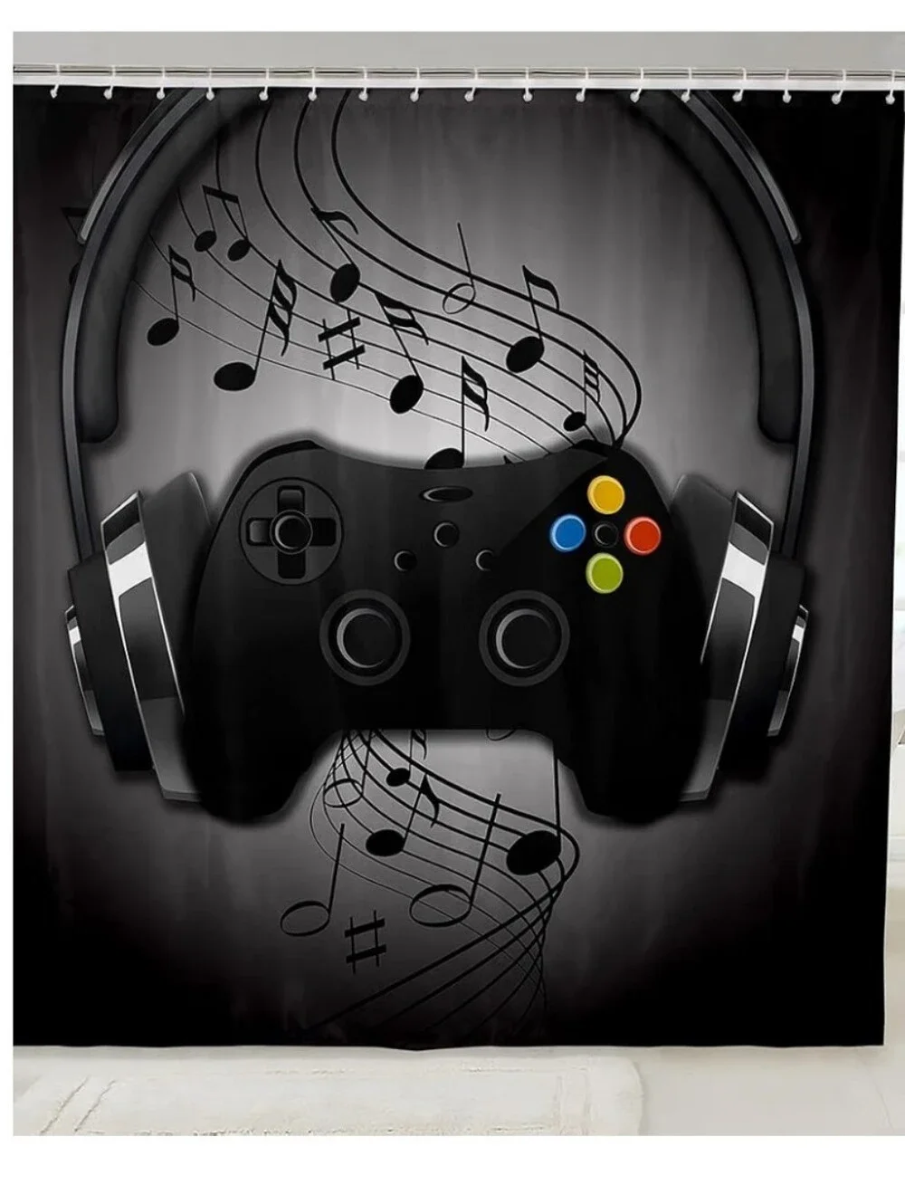 GAMING SHOWER CURTAIN BACKROP